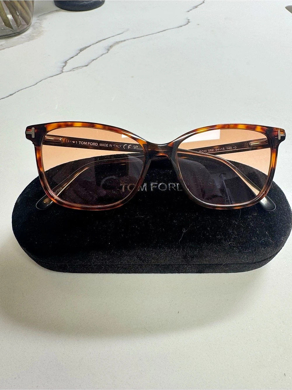 Tom Ford TF5842-B Tortoiseshell Glasses Brown Like New